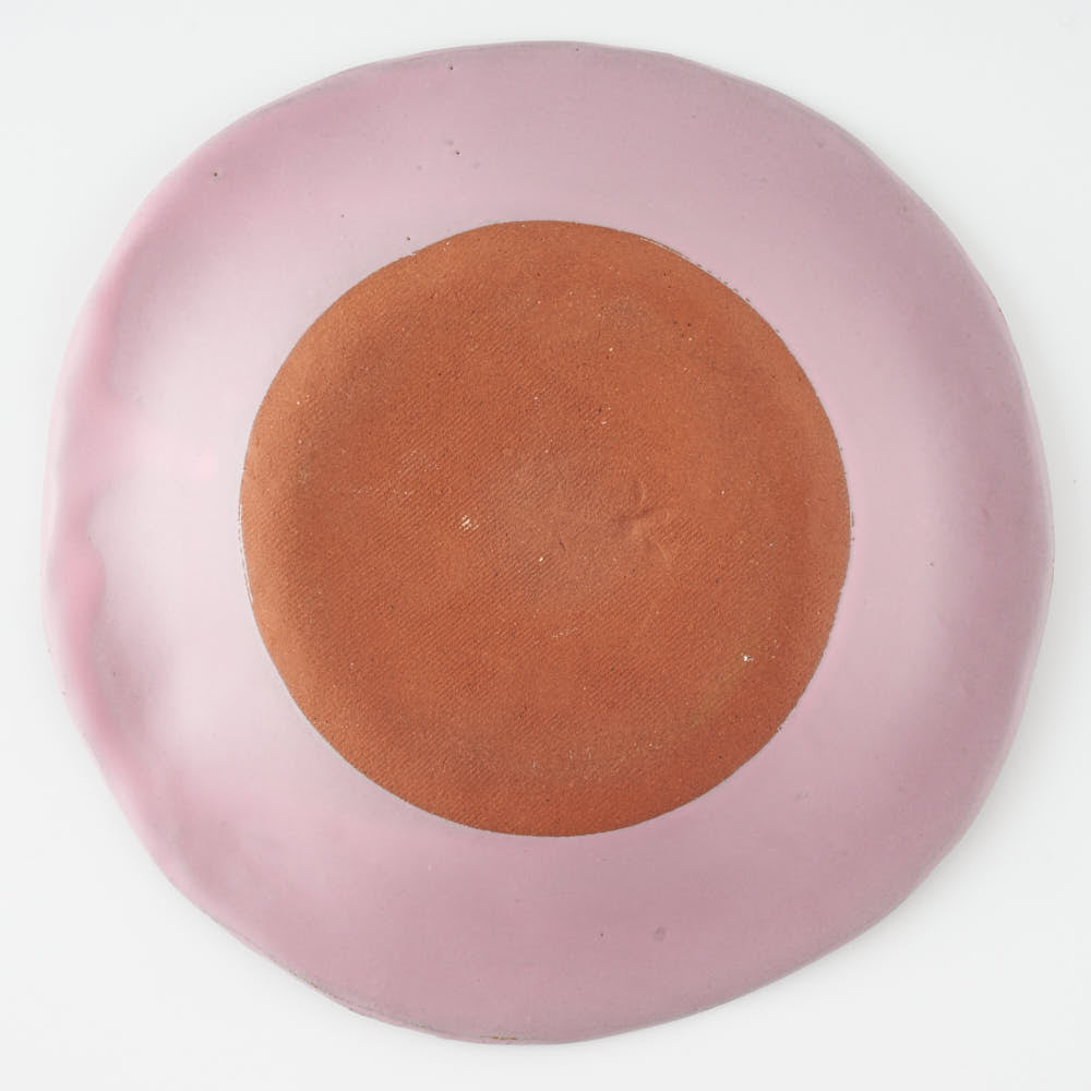 teto ceramics　リム皿(小)　ピンク
