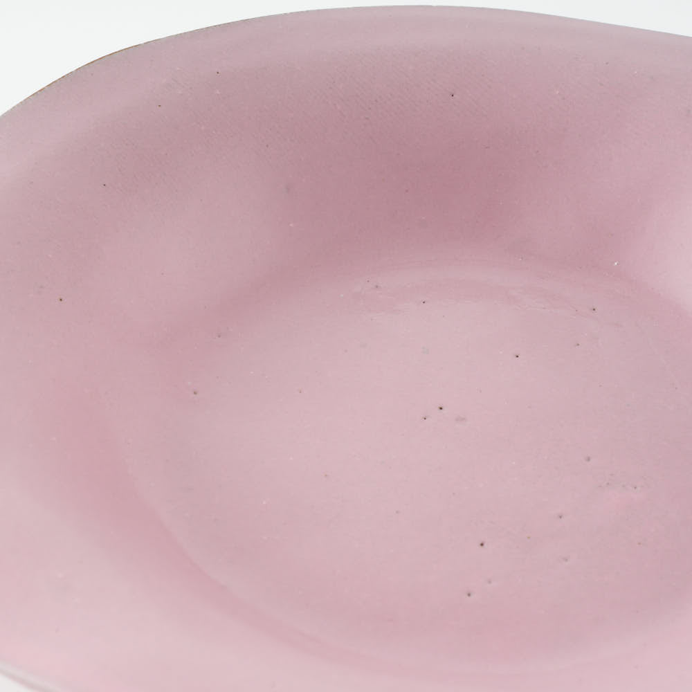teto ceramics　リム皿(小)　ピンク
