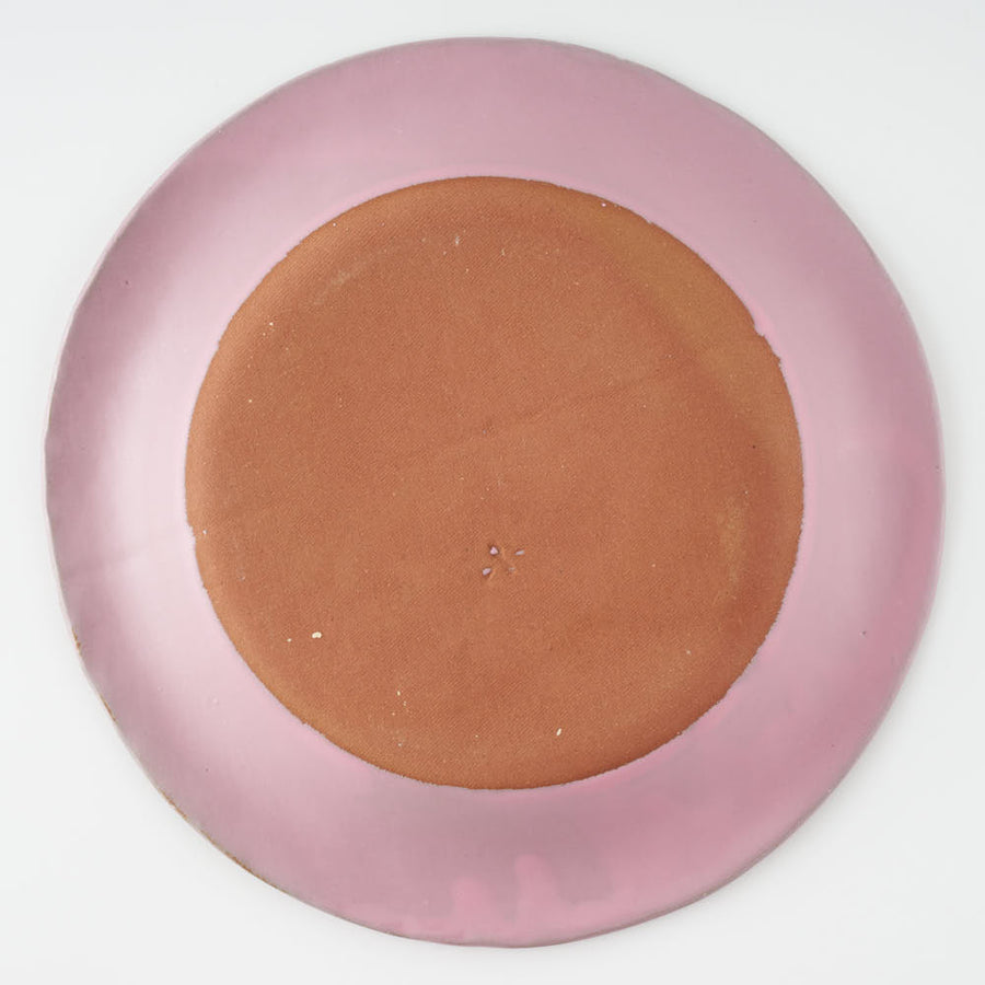 teto ceramics　リム皿(中)　ピンク