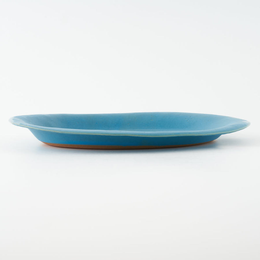 teto ceramics　リム皿(大)　青