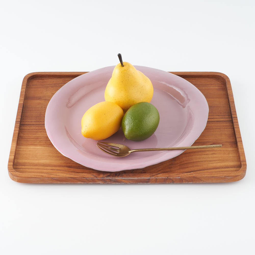 teto ceramics　リム皿(大)　ピンク