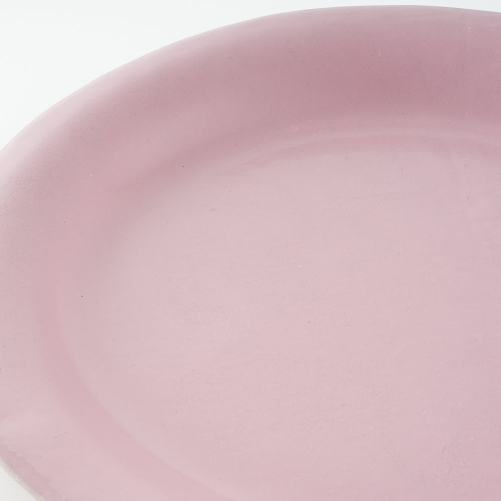 teto ceramics　リム皿(大)　ピンク