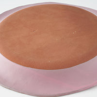 teto ceramics　リム皿(大)　ピンク
