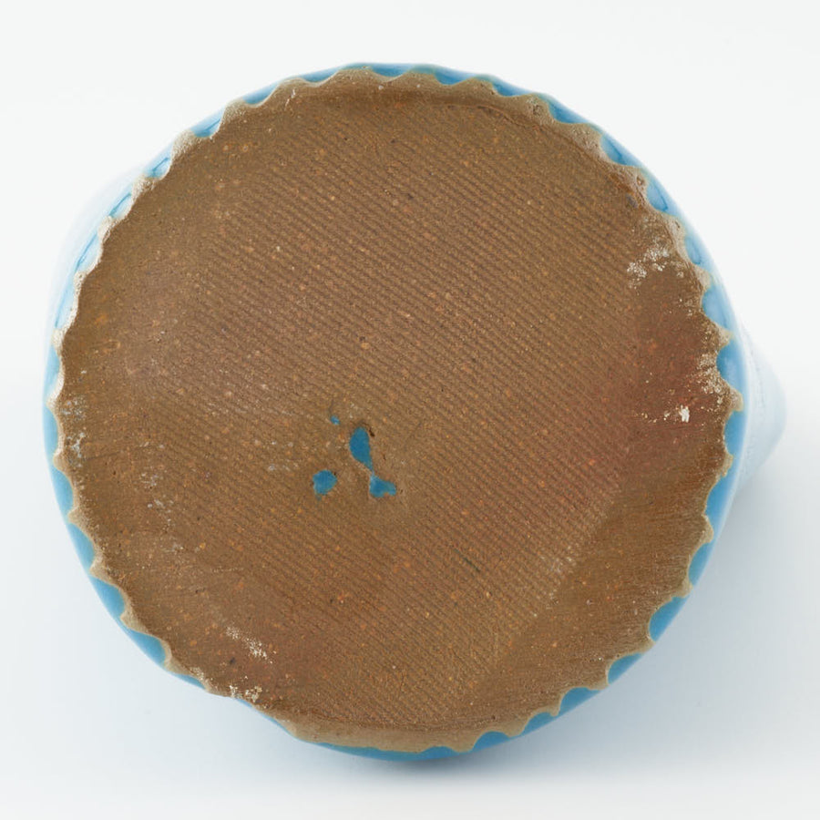 teto ceramics　トリの一輪挿し　青