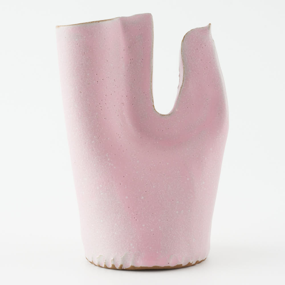 teto ceramics　トリの一輪挿し　ピンク