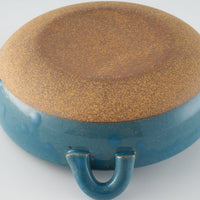 萬古焼　藍窯　グラタン皿(ブルー) 萬古焼　藍窯堀内製陶所 萬古焼