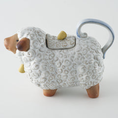 かしわ窯　ポット A sheep かしわ窯 陶磁器作家もの