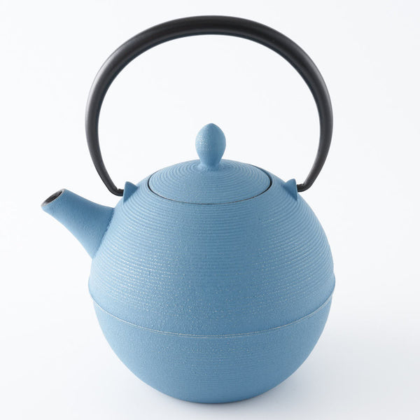 南部鉄器 日の丸 銀 鉄急須 10076