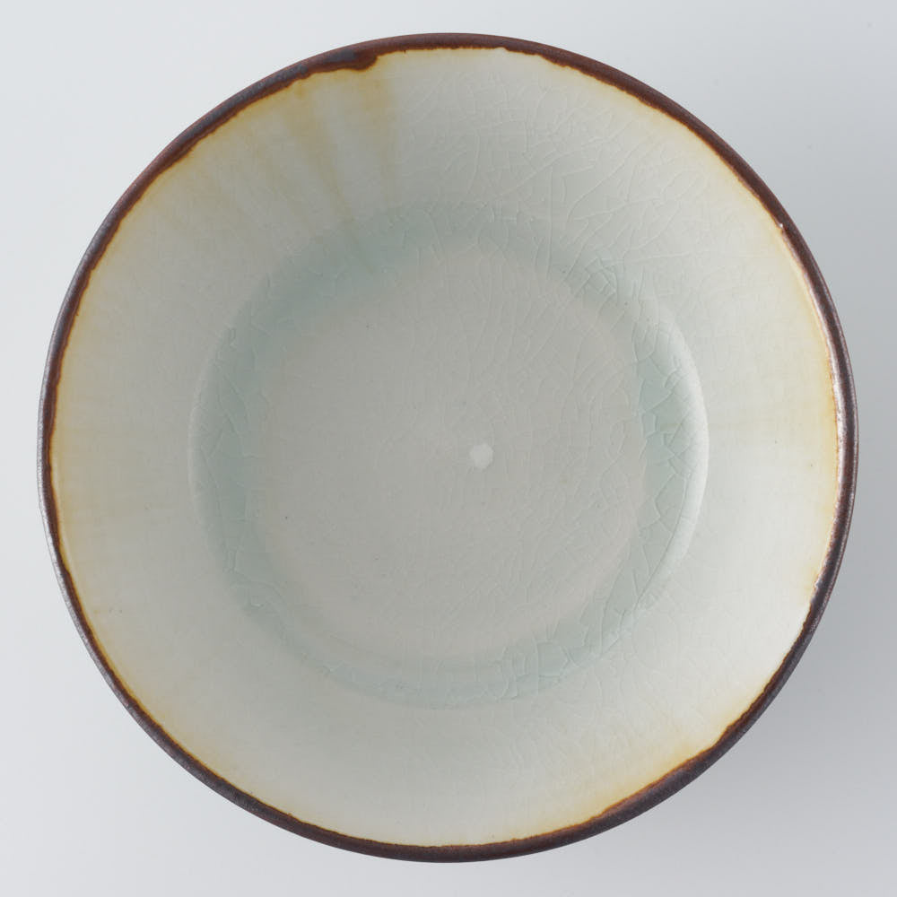 作家　小國美智子　ボーダーボウル　浅（小紋） 作家　小國美智子 陶磁器作家もの