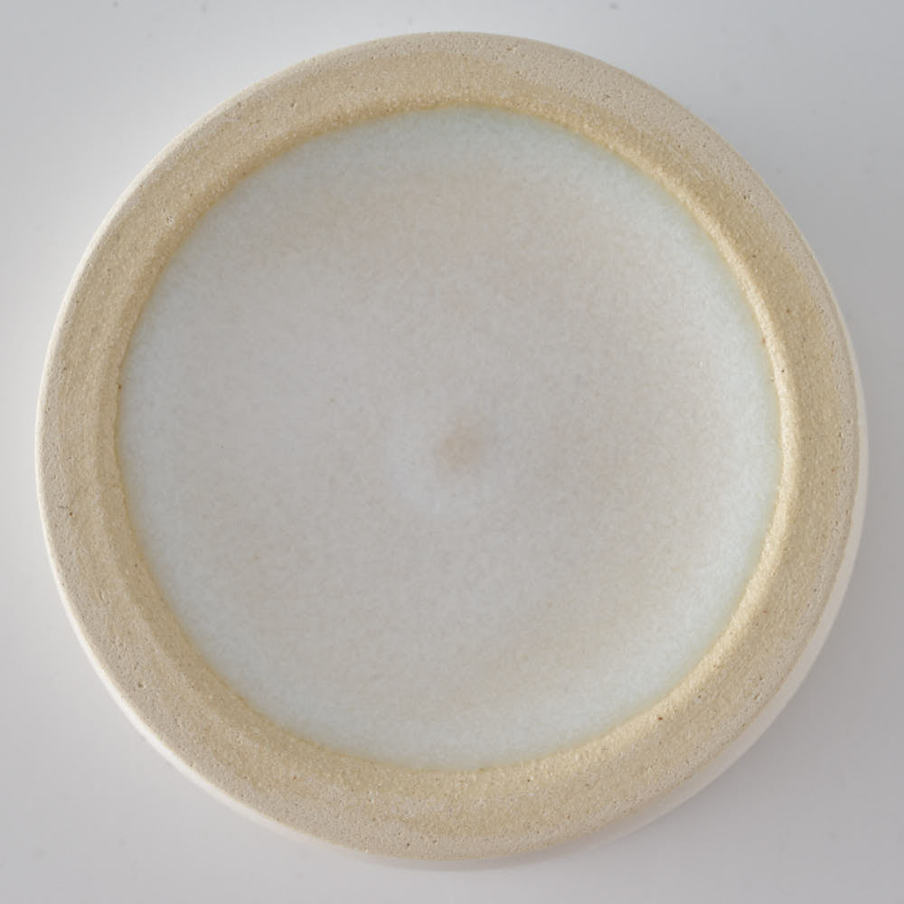 yoshida pottery　玉脚アイスカップ アンティークホワイト yoshida pottery 陶磁器作家もの