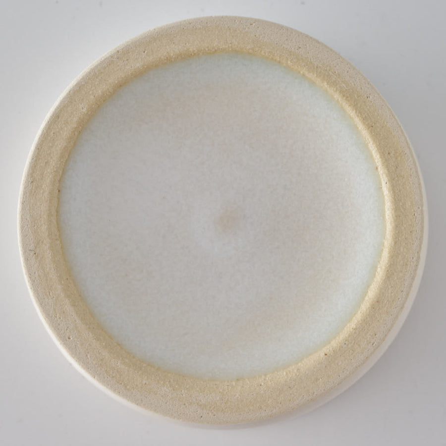 yoshida pottery　玉脚アイスカップ アンティークホワイト yoshida pottery 陶磁器作家もの