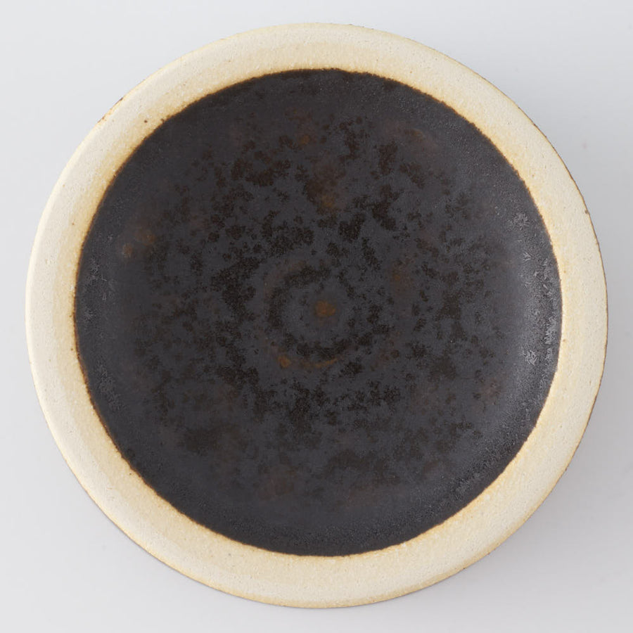 yoshida pottery　玉脚アイスカップ さびいろすす yoshida pottery 陶磁器作家もの