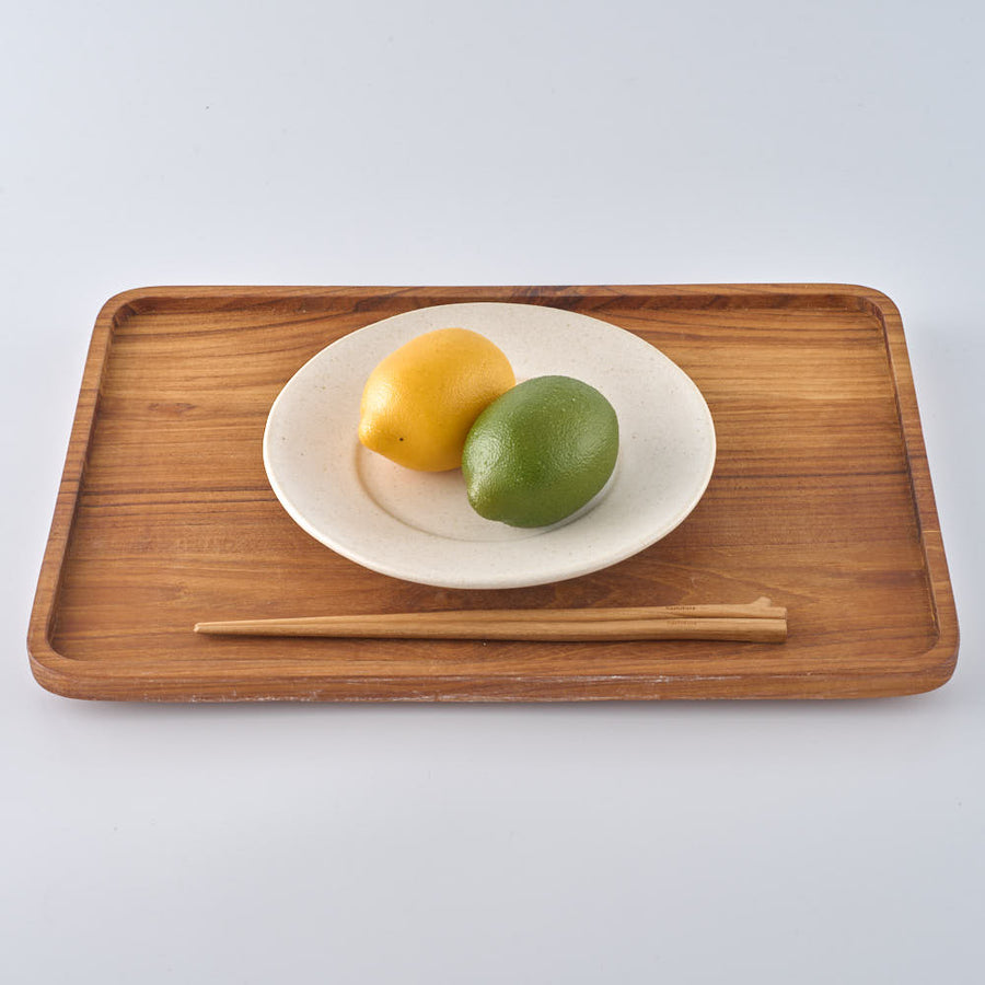 作家　フルカワゲンゴ　6寸リム皿　白 作家　フルカワゲンゴ 陶磁器作家もの