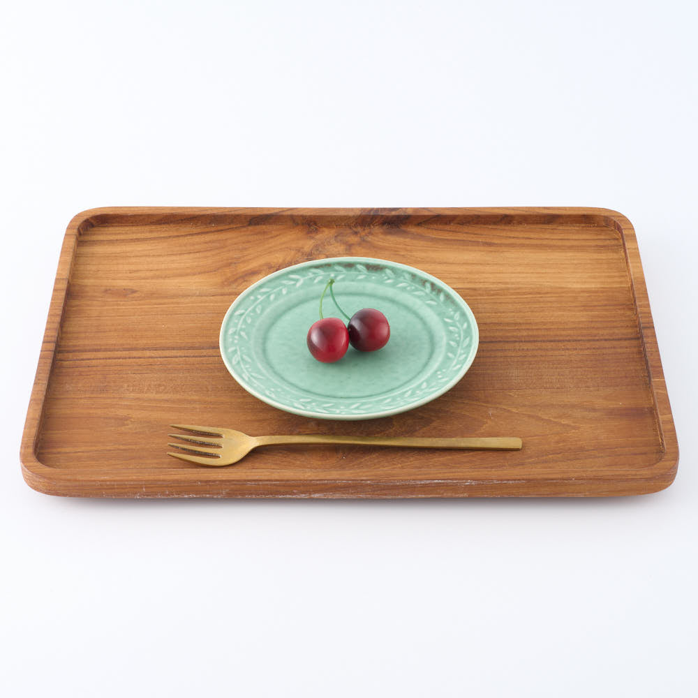 作家　佐々木綾子　5寸plate olive グリーン 作家　佐々木綾子 陶磁器作家もの