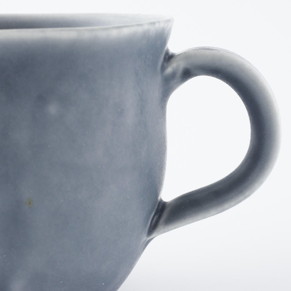 作家　佐々木綾子　mug ブルーグレー 作家　佐々木綾子 陶磁器作家もの