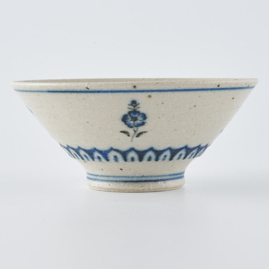 作家　中西申幸　鳥遊戯画　飯碗 作家　中西申幸 陶磁器作家もの