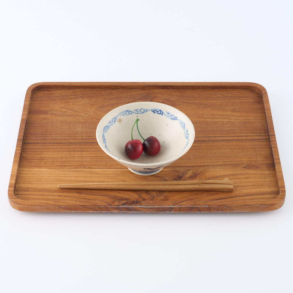 作家　中西申幸　鳥遊戯画　飯碗 作家　中西申幸 陶磁器作家もの