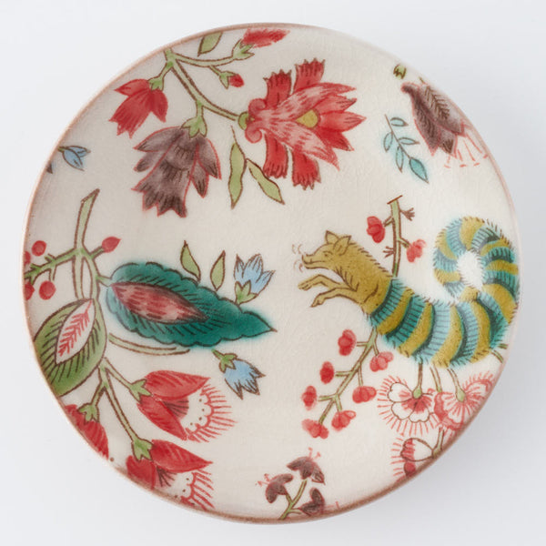 うつつ窯 作家 稲積佳谷 伝説の怪獣 小皿a 赤 ¥3,850 大人の焼き物