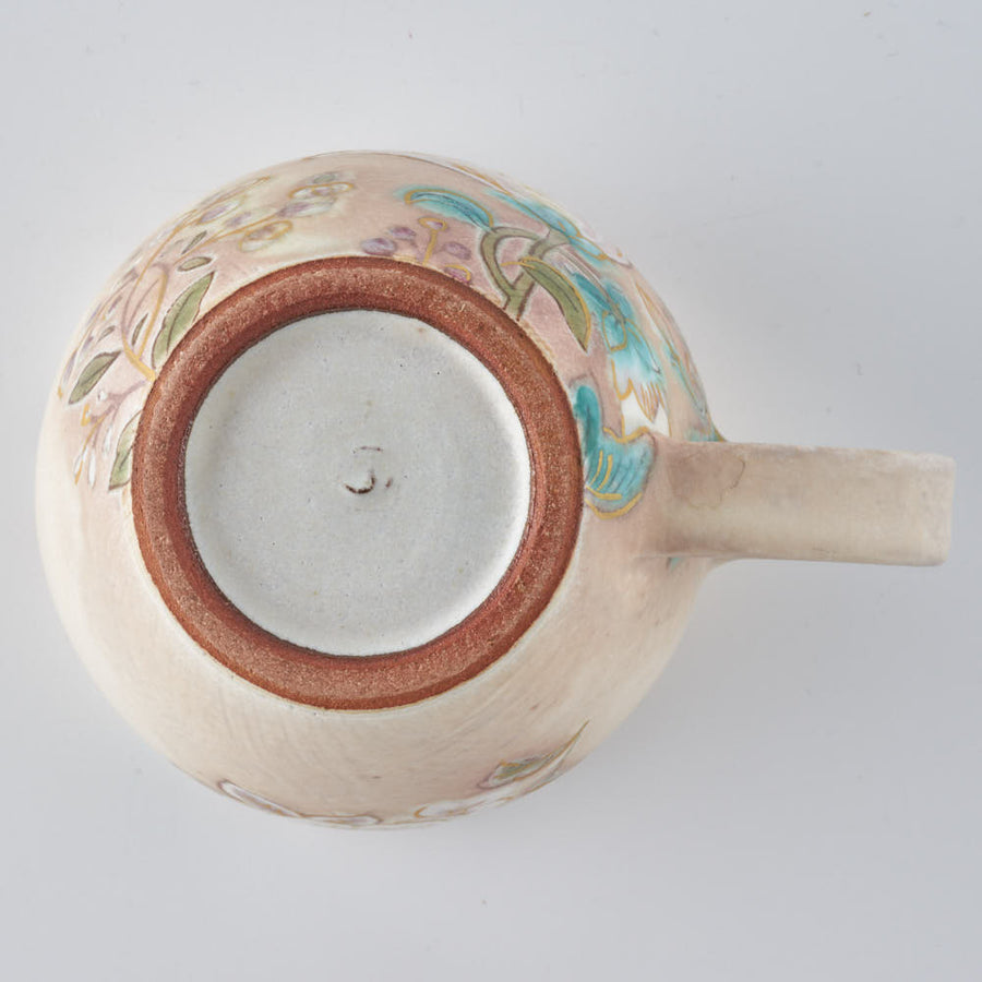 うつつ窯　作家　稲積佳谷　夢窓華　マグカップ　ピンク うつつ窯　作家　稲積佳谷 陶磁器作家もの