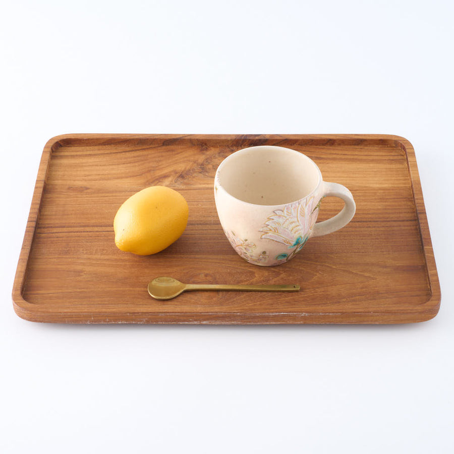 うつつ窯　作家　稲積佳谷　夢窓華　マグカップ　ピンク うつつ窯　作家　稲積佳谷 陶磁器作家もの