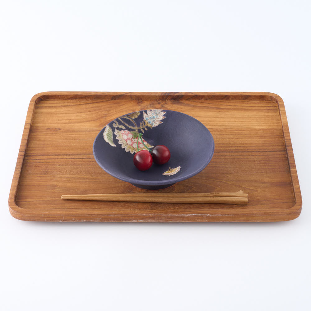うつつ窯　作家　稲積佳谷　夢窓華　小鉢　濃紺 うつつ窯　作家　稲積佳谷 陶磁器作家もの