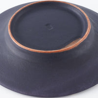 うつつ窯　作家　稲積佳谷　夢窓華　中皿　濃紺 うつつ窯　作家　稲積佳谷 陶磁器作家もの