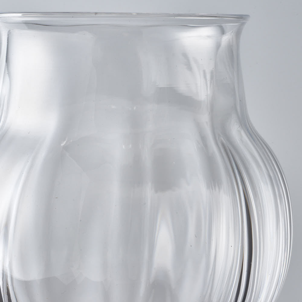 ガラス作家　北形槙子　clover wineglass ガラス作家　北形槙子 ガラスもの