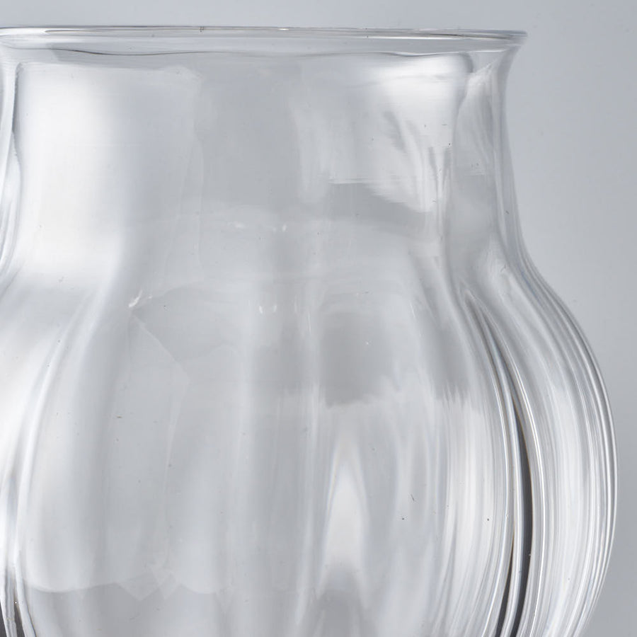 ガラス作家　北形槙子　clover wineglass ガラス作家　北形槙子 ガラスもの