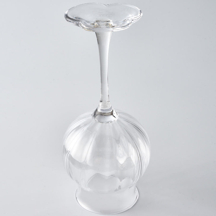 ガラス作家　北形槙子　clover wineglass ガラス作家　北形槙子 ガラスもの
