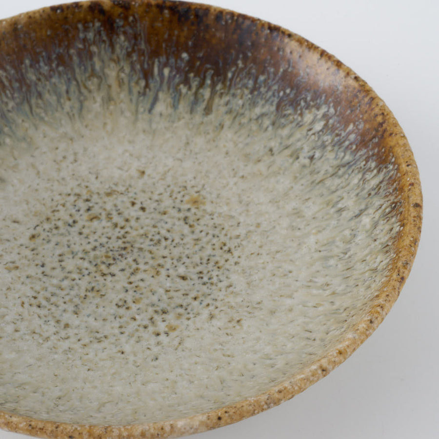 作家　鈴木まるみ　豆皿　黒糠 作家　鈴木まるみ 陶磁器作家もの