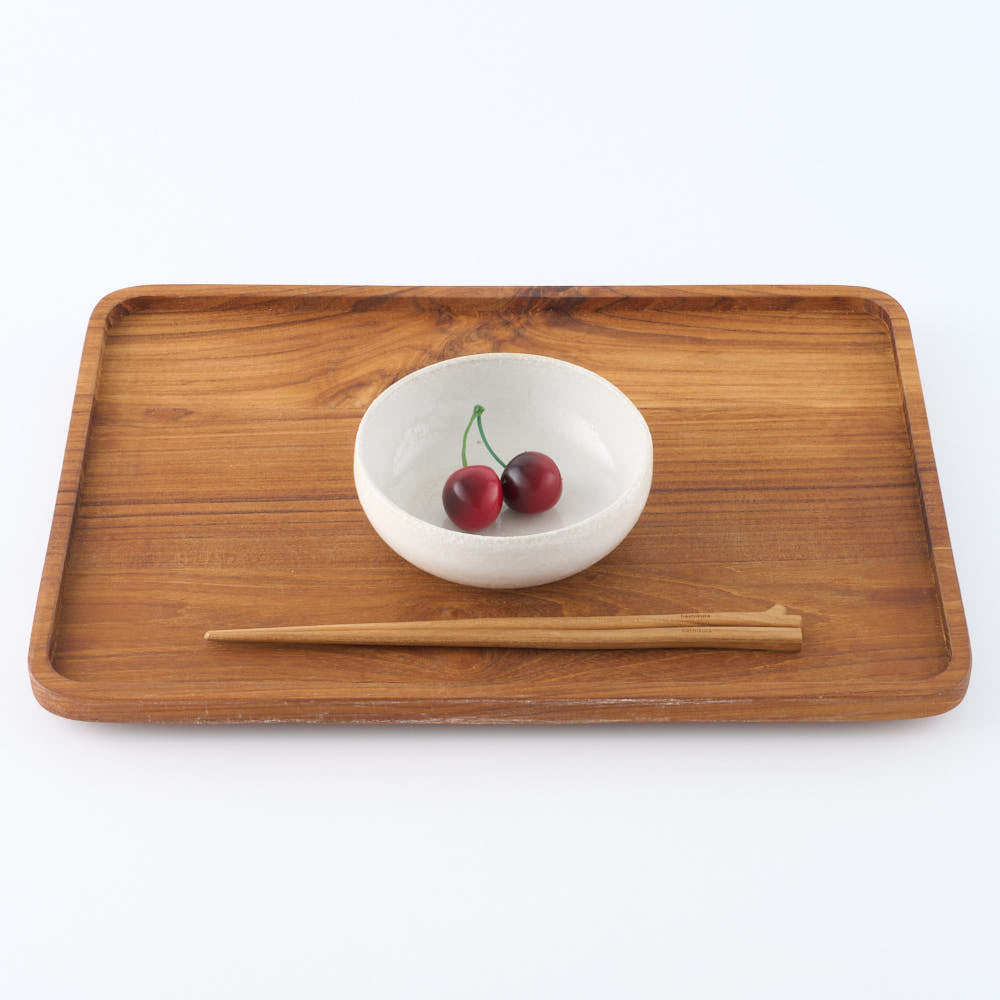 作家　鈴木まるみ　平ボウル maru（Ｍ）　糠白 作家　鈴木まるみ 陶磁器作家もの