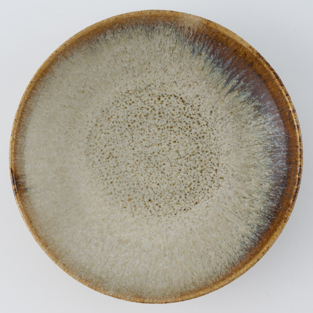 作家　鈴木まるみ　皿　一菜　黒糠 作家　鈴木まるみ 陶磁器作家もの