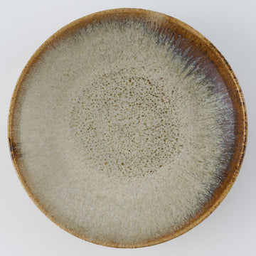 作家　鈴木まるみ　皿　一菜　黒糠 作家　鈴木まるみ 陶磁器作家もの