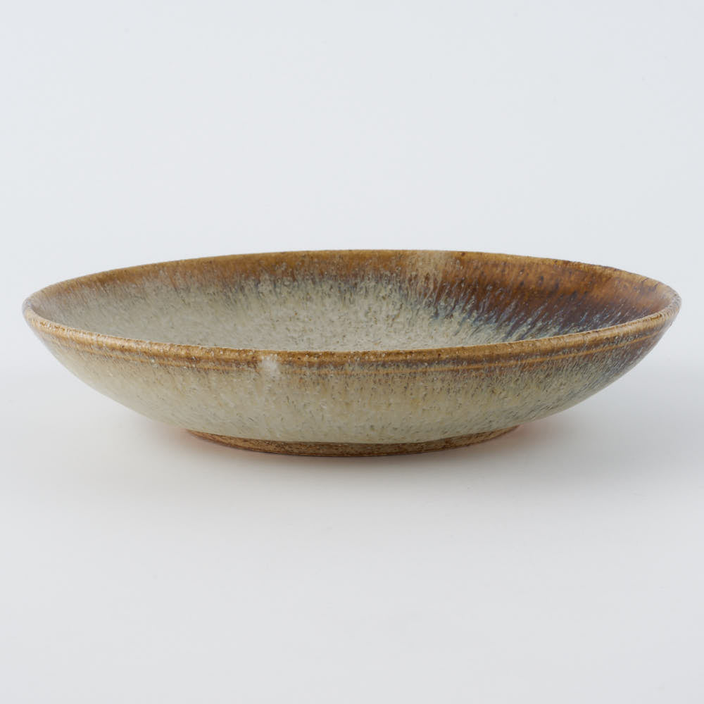 作家　鈴木まるみ　皿　一菜　黒糠 作家　鈴木まるみ 陶磁器作家もの