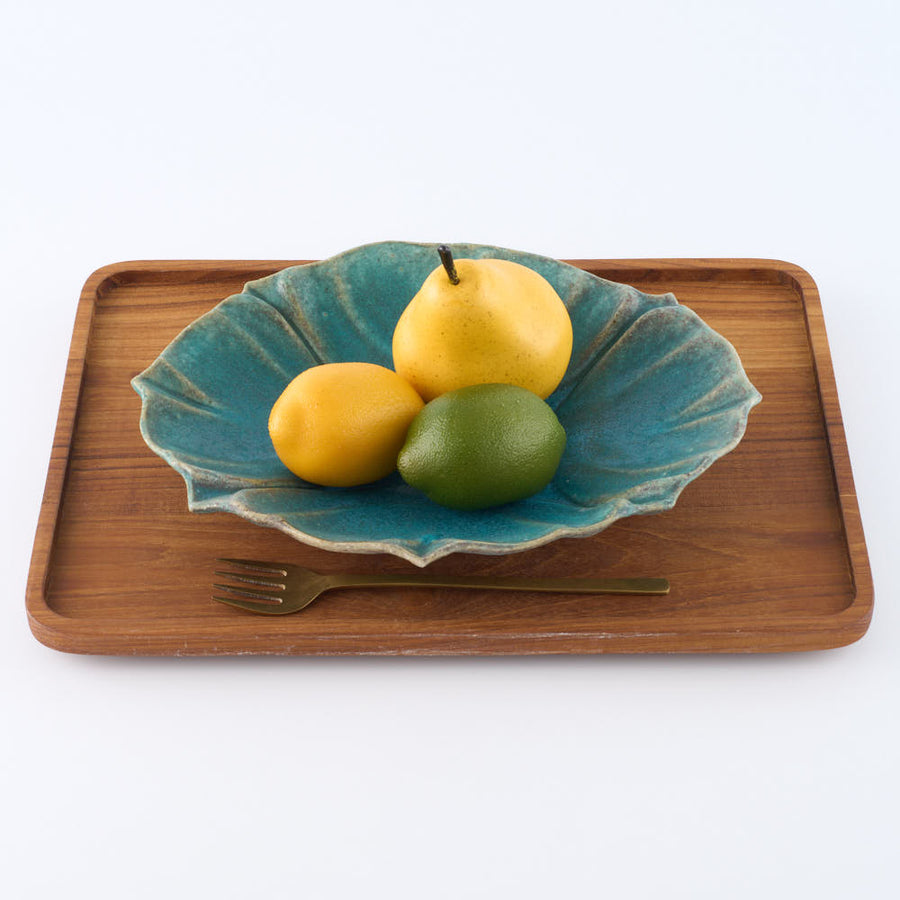 加藤春鼎　黄瀬戸　角皿　大皿　菓子器　盛皿　サラダ皿　作家物 加藤春鼎 黄瀬戸 角皿 大皿 菓子器 盛皿 サラダ皿 作家物