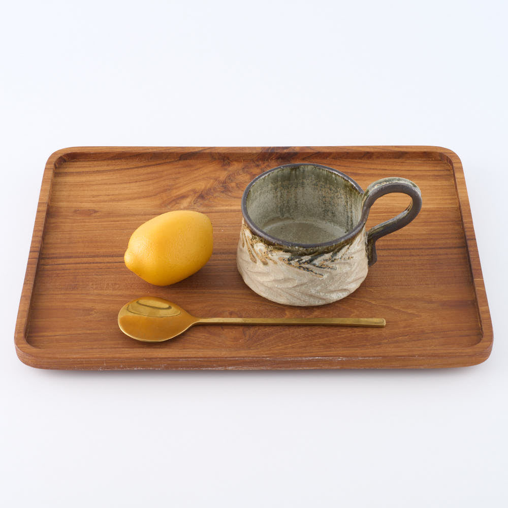 作家　藤原純　上手スープカップ　白 信楽焼　古仙堂 陶磁器作家もの