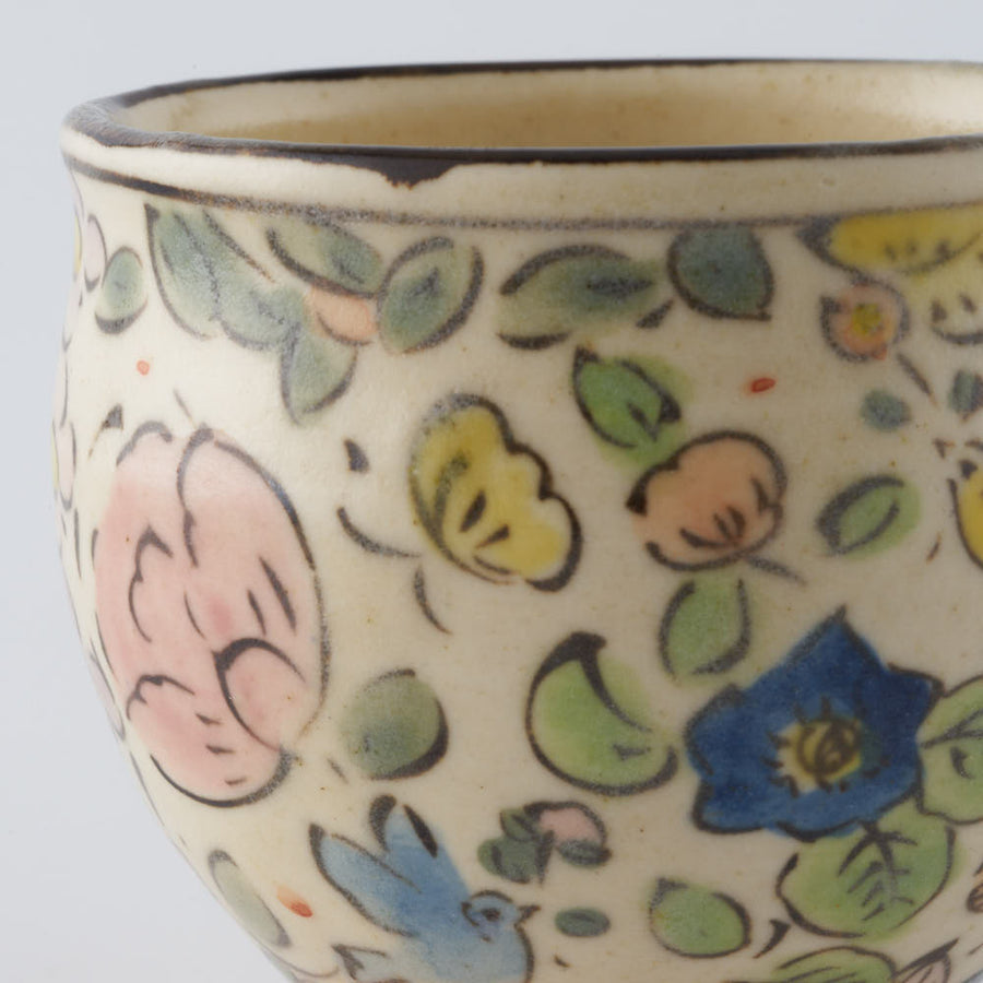 ははみや　みのり酒杯　ピンク ははみや 陶磁器作家もの