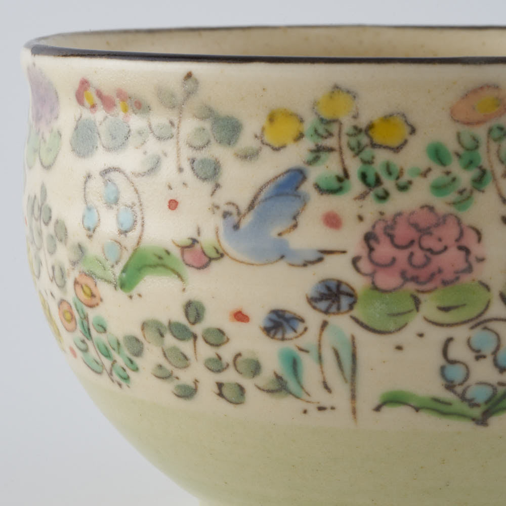 ははみや　happy gardenまる碗　みどり ははみや 陶磁器作家もの