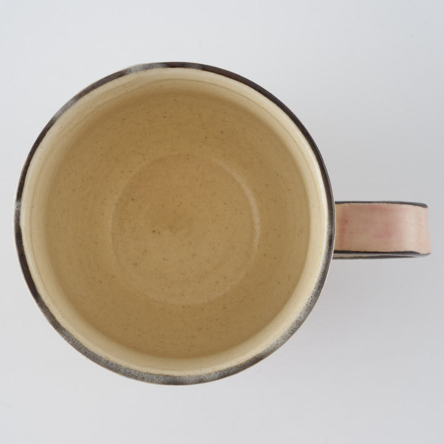 ははみや　みのりコーヒーカップ　ピンク ははみや 陶磁器作家もの