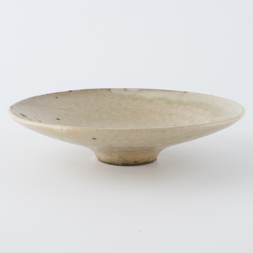 作家　中村哲雄　粉引　深皿（6寸） 作家　中村哲雄 陶磁器作家もの
