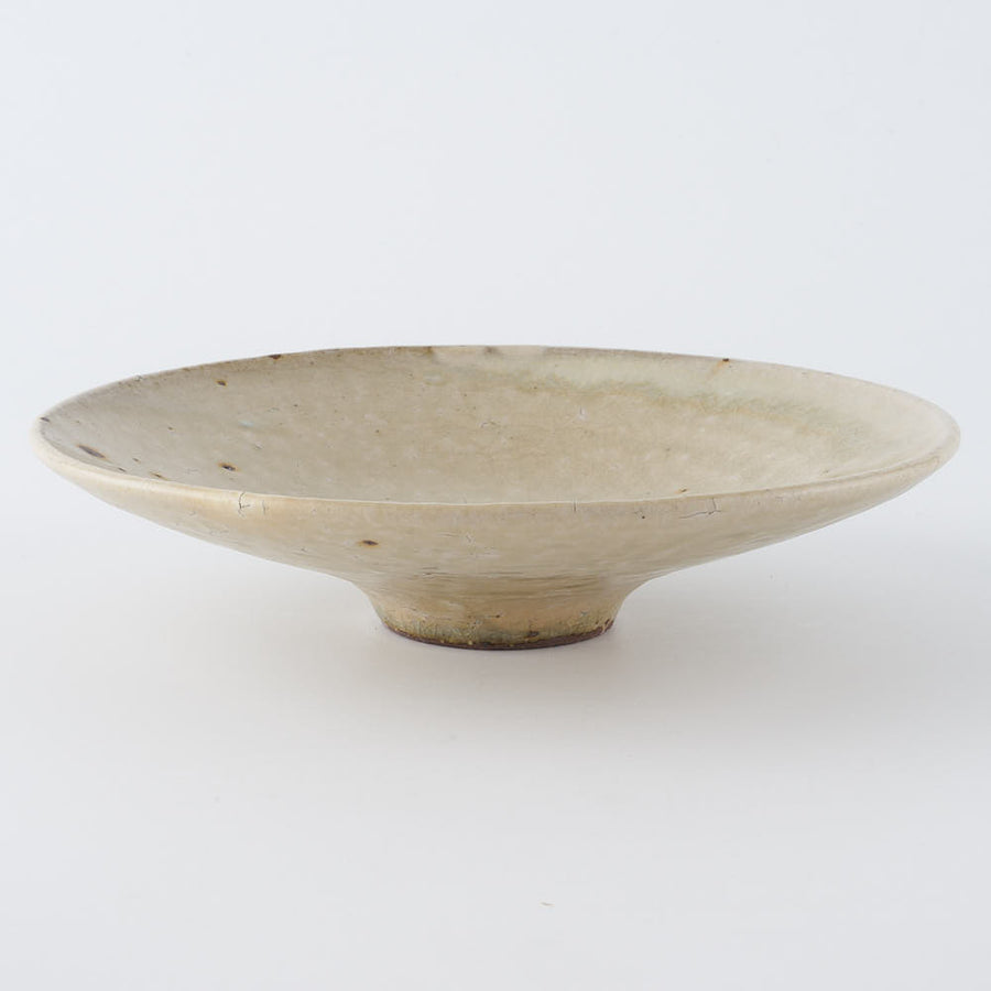 作家　中村哲雄　粉引　深皿（6寸） 作家　中村哲雄 陶磁器作家もの