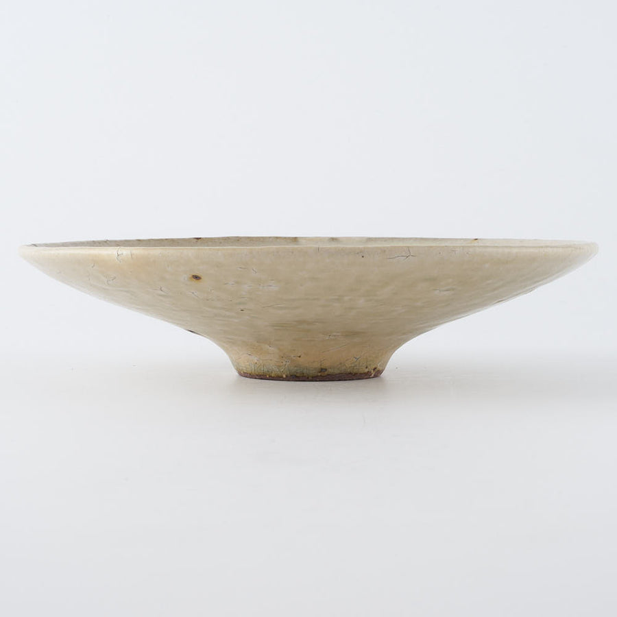 作家　中村哲雄　粉引　深皿（6寸） 作家　中村哲雄 陶磁器作家もの