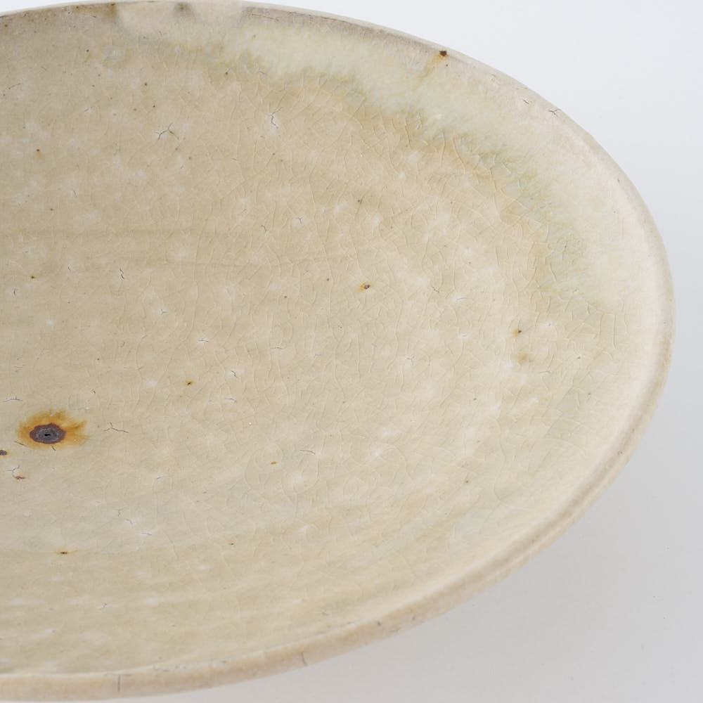 作家　中村哲雄　粉引　深皿（6寸） 作家　中村哲雄 陶磁器作家もの