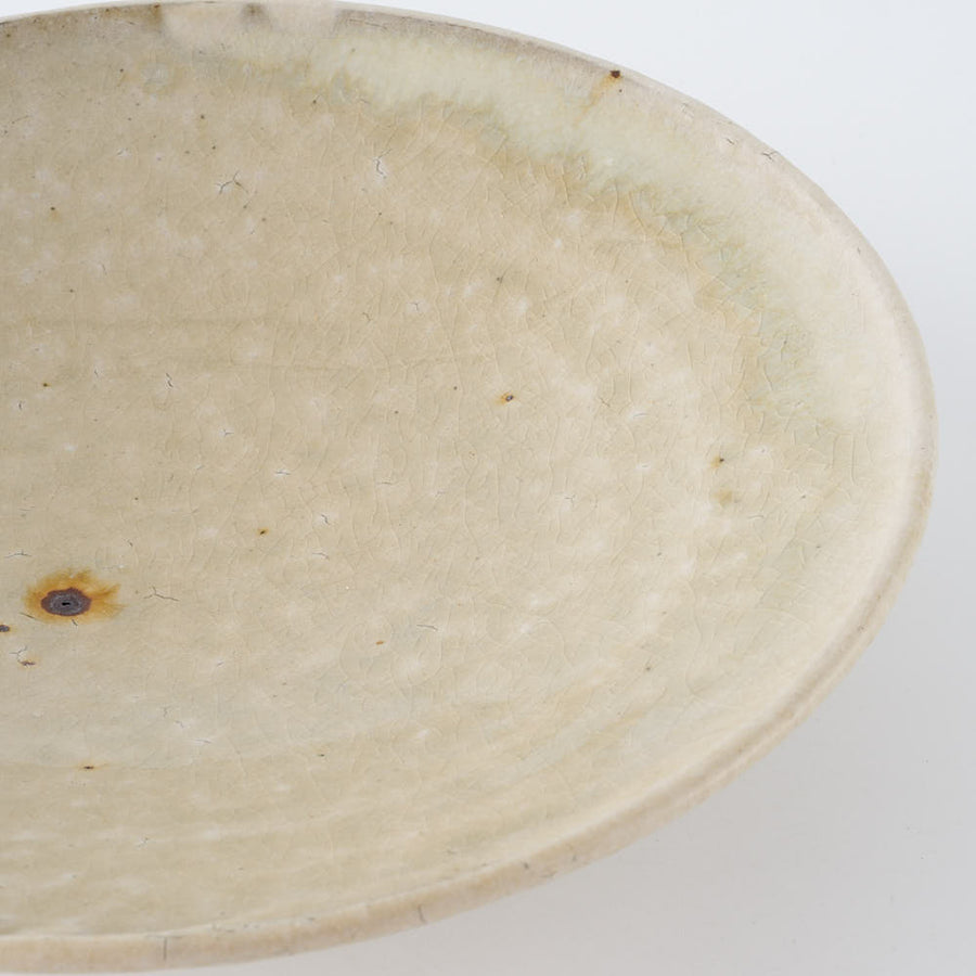 作家　中村哲雄　粉引　深皿（6寸） 作家　中村哲雄 陶磁器作家もの