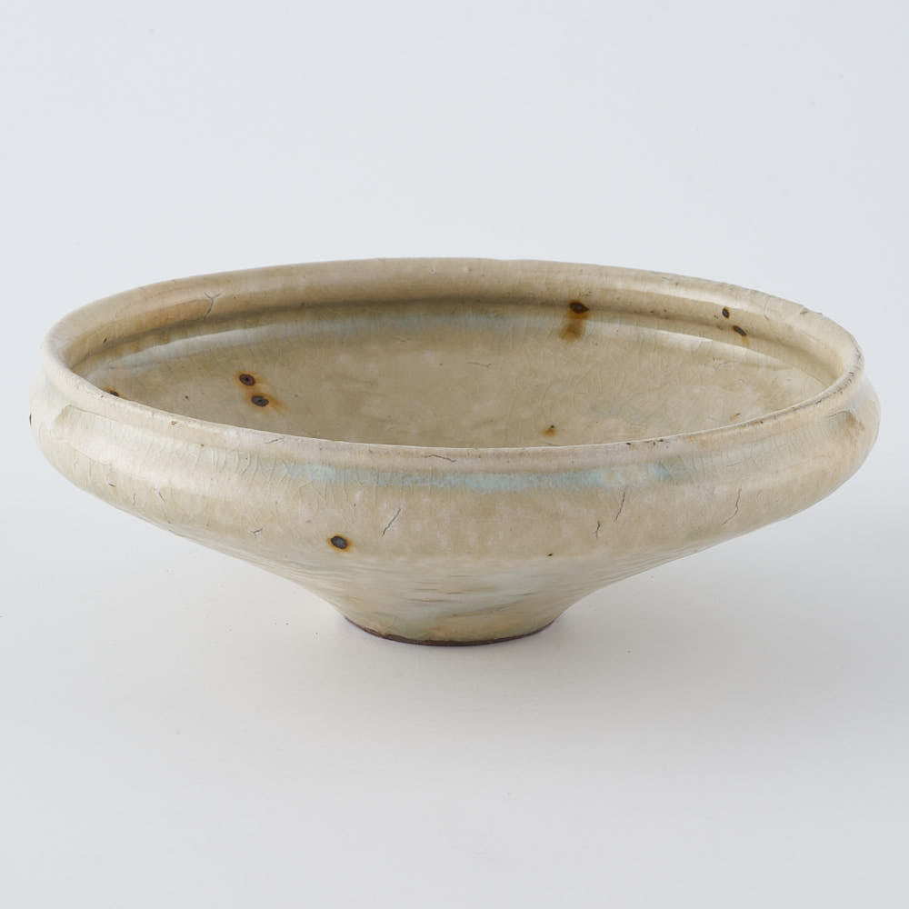 作家　中村哲雄　粉引　丸縁鉢（5寸）
