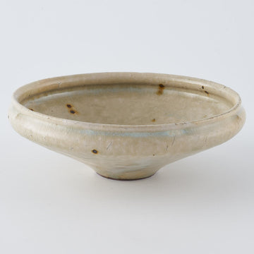 作家　中村哲雄　粉引　丸縁鉢（5寸）
