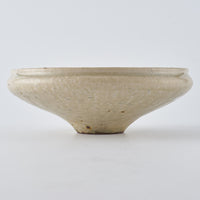 作家　中村哲雄　粉引　丸縁鉢（6寸）
