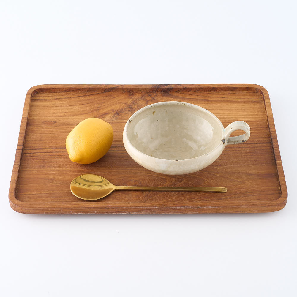 作家　中村哲雄　粉引　スープカップ