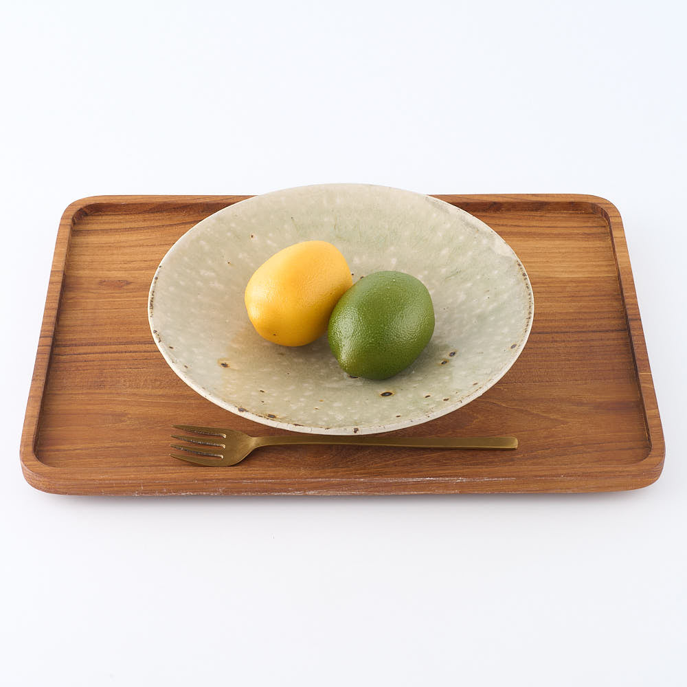 作家　中村哲雄　淡緑　ボウル（7寸） 作家　中村哲雄 陶磁器作家もの