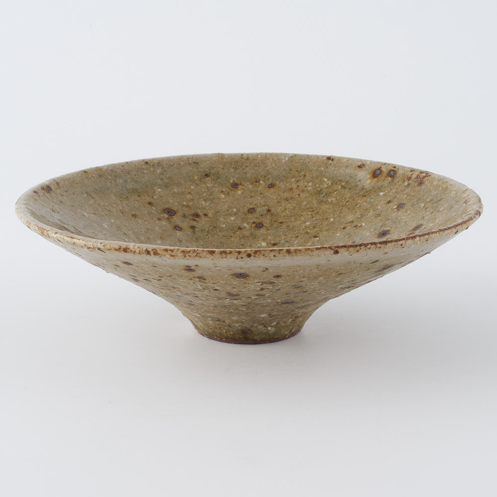 作家　中村哲雄　灰釉　線鉢5寸 作家　中村哲雄 陶磁器作家もの